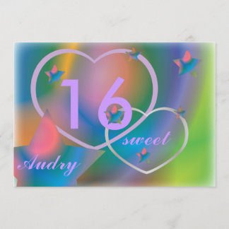 Reserva La Fecha Arcoiris Dulce Invitación-Personalizar