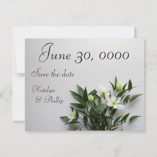 Reserva La Fecha Arreglo de clematis blanco