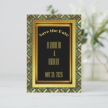 Art Deco de Esmeralda y Oro