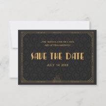 Art Deco Save The Date en español
