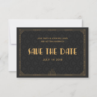 Reserva La Fecha Art Deco Save The Date en español