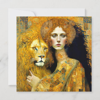 Reserva La Fecha Art Nouveau Woman With Leon Inspired By Klimt