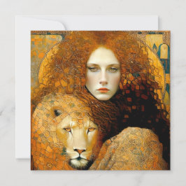 Reserva La Fecha Art Nouveau Woman With Leon Inspired By Klimt