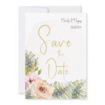 Arte Acuarela Floral Boho Monstera Tropical