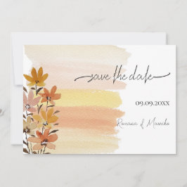 Reserva La Fecha Arte de acuarela de flores silvestres artísticas r