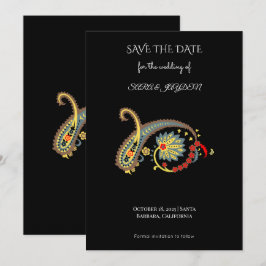 Reserva La Fecha Arte Floral Mandala – Diseño de Póster Boho Paisle