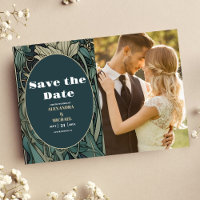 Arte Nouveau Floral Vintage Fotografía de Boda