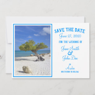 Reserva La Fecha Aruba Destino Boda Azul Divi Árbol