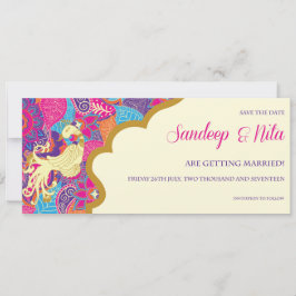 Reserva La Fecha Asiático - Boda - Henna - Salven la fecha