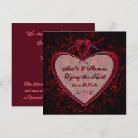 Atando el Nudo Pétalos de Rosa de Corazón Rojo