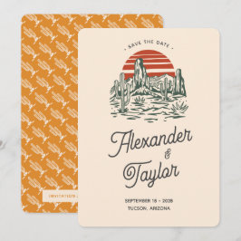 Reserva La Fecha Audaz Boda del desierto del paisaje de Saguaro