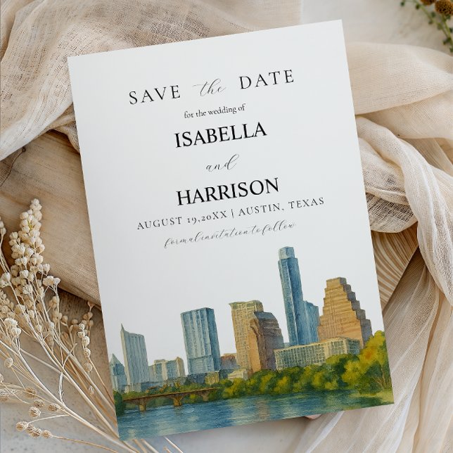 Reserva La Fecha AUSTIN Texas Save the Date Template (Subido por el creador)