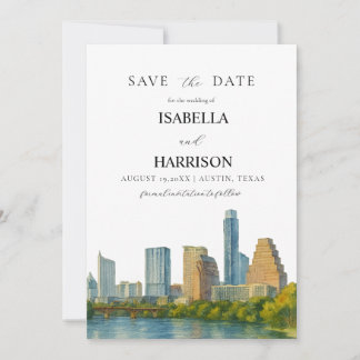 Reserva La Fecha AUSTIN Texas Save the Date Template