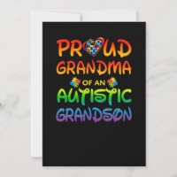 Autismo Conciencia Abuela Orgullosa