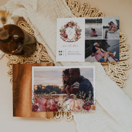 Reserva La Fecha Autumn Blooms | Boda de Escudo floral 4