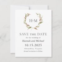 Autumn Laurel Wreath salva la fecha con foto