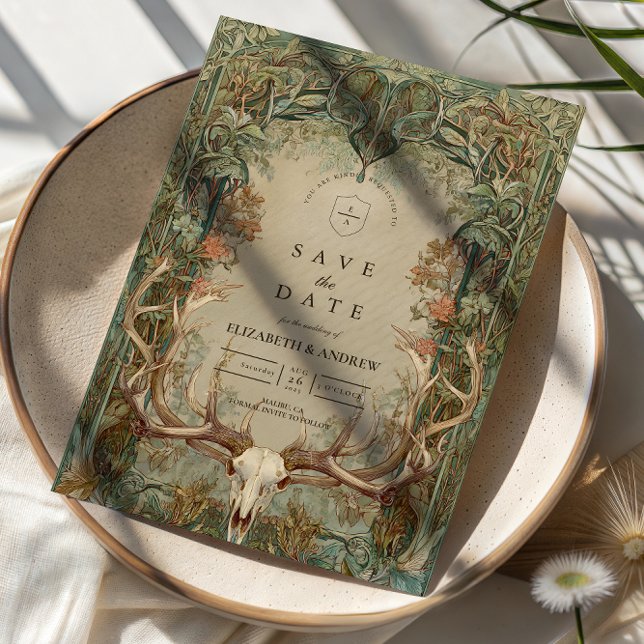 Reserva La Fecha Autumn Woods Rustic Wedding (Subido por el creador)