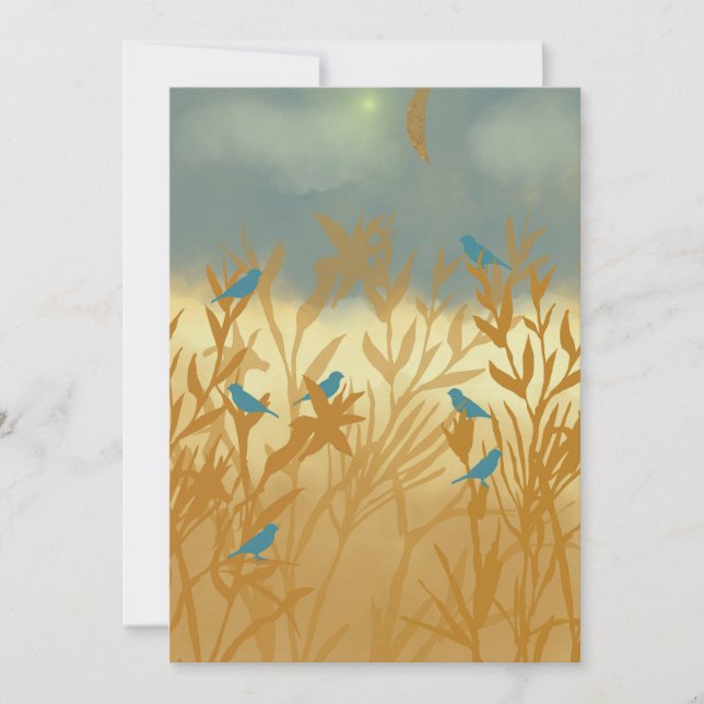 Reserva La Fecha Aves azules (Anverso)