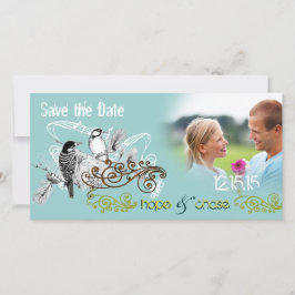 Reserva La Fecha Aves de amor antiguas salvan la fecha de tu foto