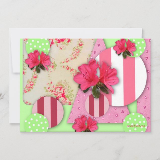 Reserva La Fecha Azalea Scrapbook Guardar la fecha (Anverso)
