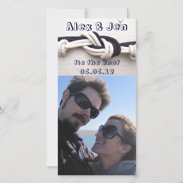 Reserva La Fecha Azar el nudo Guardar la fecha (Anverso)