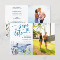 Azul Náutico Bajo El Mar Boda De Ballenas Azules