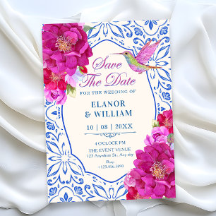 Reserva La Fecha Azulejos florales 