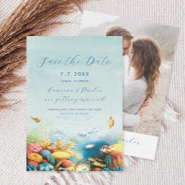 Reserva La Fecha Bajo el Boda Acuario de Coral Reef