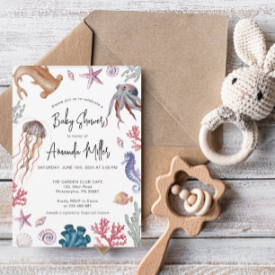 Reserva La Fecha Bajo el mar Baby Shower