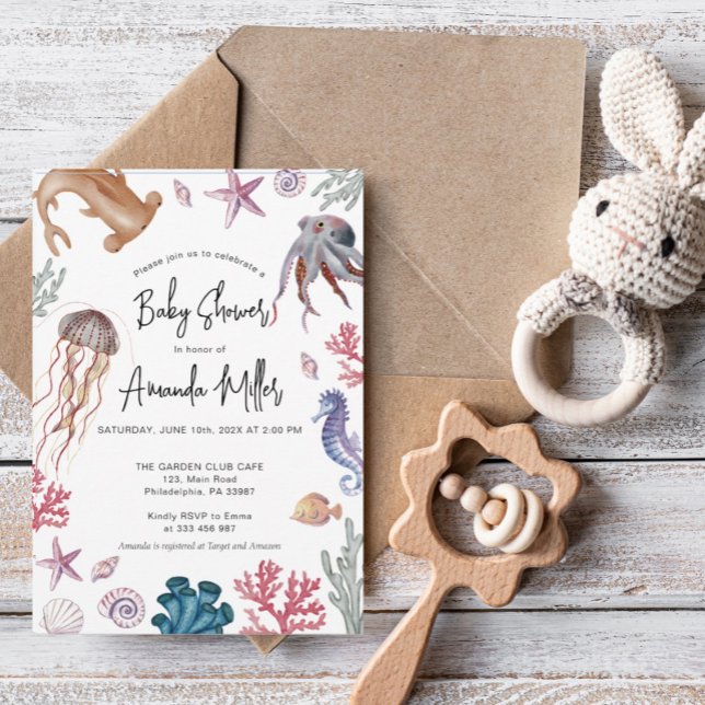 Reserva La Fecha Bajo el mar Baby Shower (Subido por el creador)