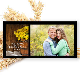 Reserva La Fecha Balde y Daisies Country Wedding Salven la fecha