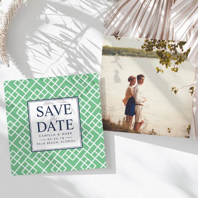 Reserva La Fecha Bamboo Lattice Save the Date (Subido por el creador)
