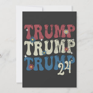 Reserva La Fecha Bandera Patriótica Norteamericana Trump 2024 4 De 