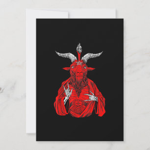 Reserva La Fecha Baphomet satan de la cabra anticrista de Blackcraf