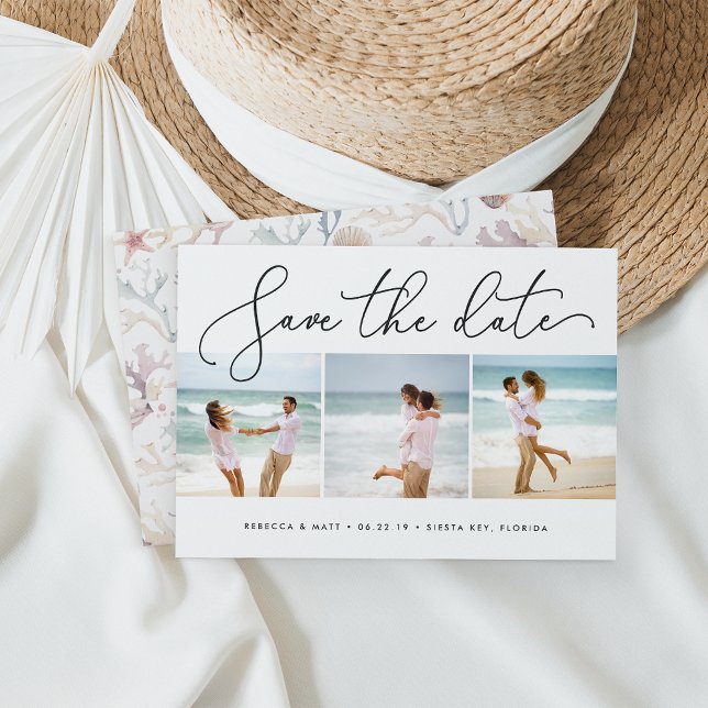 Reserva La Fecha Barrido de viento | Boda de playa Guardar la foto  (Subido por el creador)