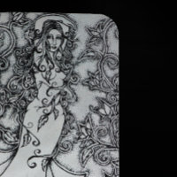 Barrido el arte pagano de la diosa de la tinta