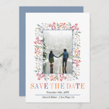 Bayas coloridas y hojas boda de invierno fronteriz