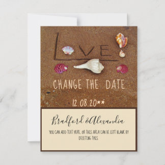 Reserva La Fecha Beach personalizadas, estantes de boda y amor camb
