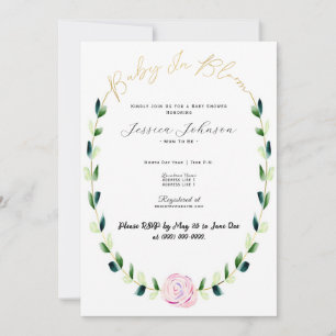 Reserva La Fecha Bebé en Bloom - Baby Shower - Salva la fecha