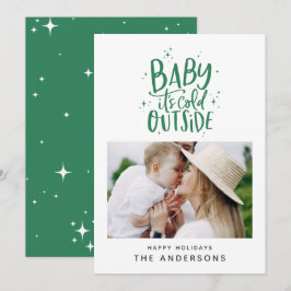 Reserva La Fecha Bebé, frío fuera de la foto de los Navidades de ti