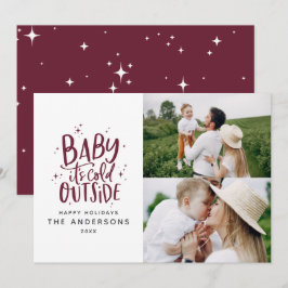 Reserva La Fecha Bebé, frío fuera de la foto de los Navidades de ti
