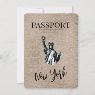 Reserva La Fecha Beige, Pasaporte de Nueva York, salve la fecha