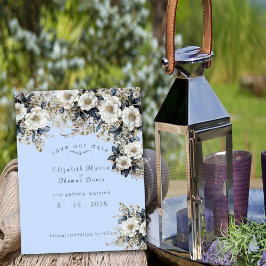 Reserva La Fecha Bellísimas Rosas Blancas Vides Hojas Azules