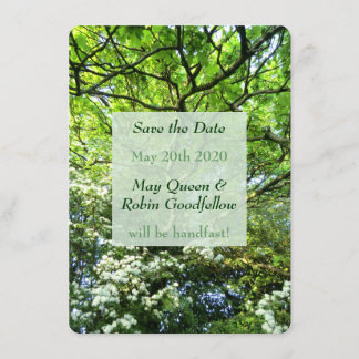 Reserva La Fecha Beltane Pagan Handfasting Save the Date Card