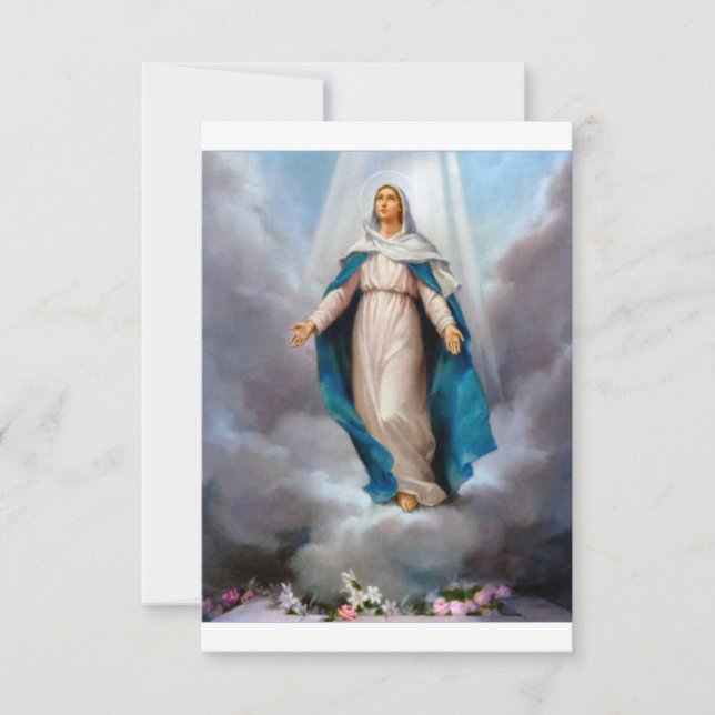 Reserva La Fecha Bendita Virgen María (Anverso)