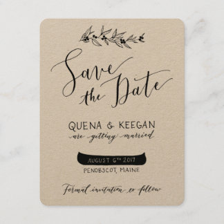 Reserva La Fecha Berry y Canoe Save the Date - Quena y Keegan