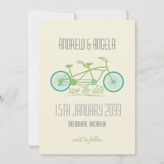 Reserva La Fecha Bicicleta tándem / Boda moderna en bicicleta Salve