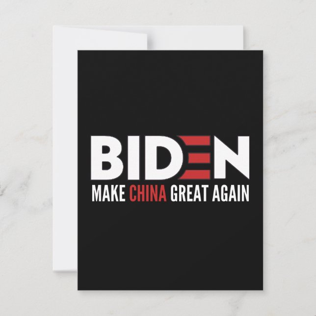 Reserva La Fecha biden Make China Great Again (Anverso)