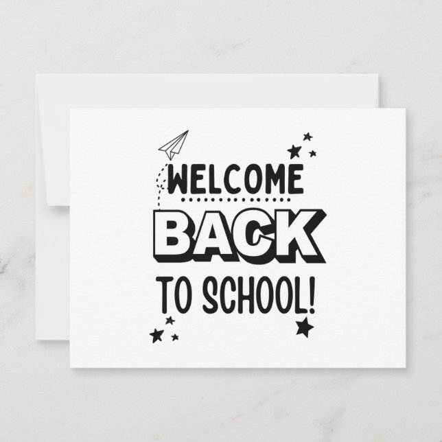 Reserva La Fecha ¡Bienvenidos de vuelta al colegio! (Anverso)