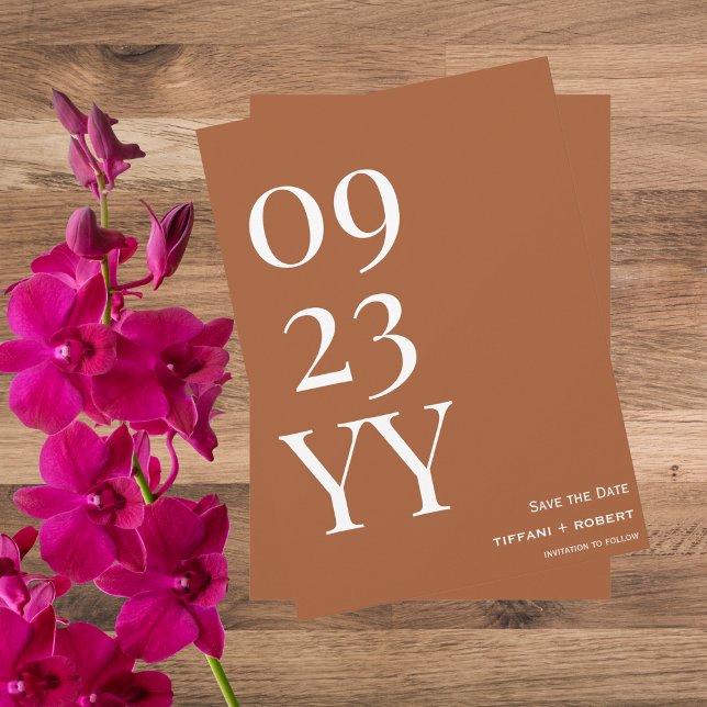 Reserva La Fecha Big Bold Terracotta (Subido por el creador)